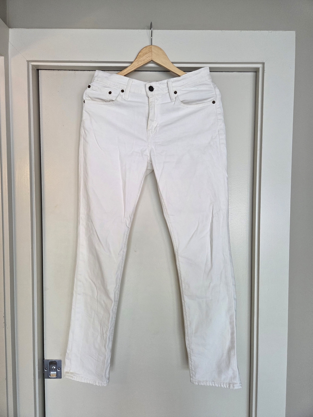 Levi's 511 White Straight-Leg Jeans